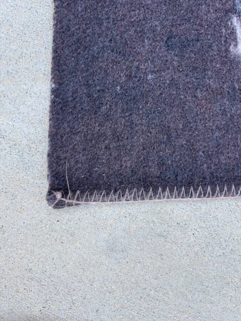 Fruto del Telar Antialergica Vintage Alpaca Wool Blend Blanket Brown Ivory Tiger